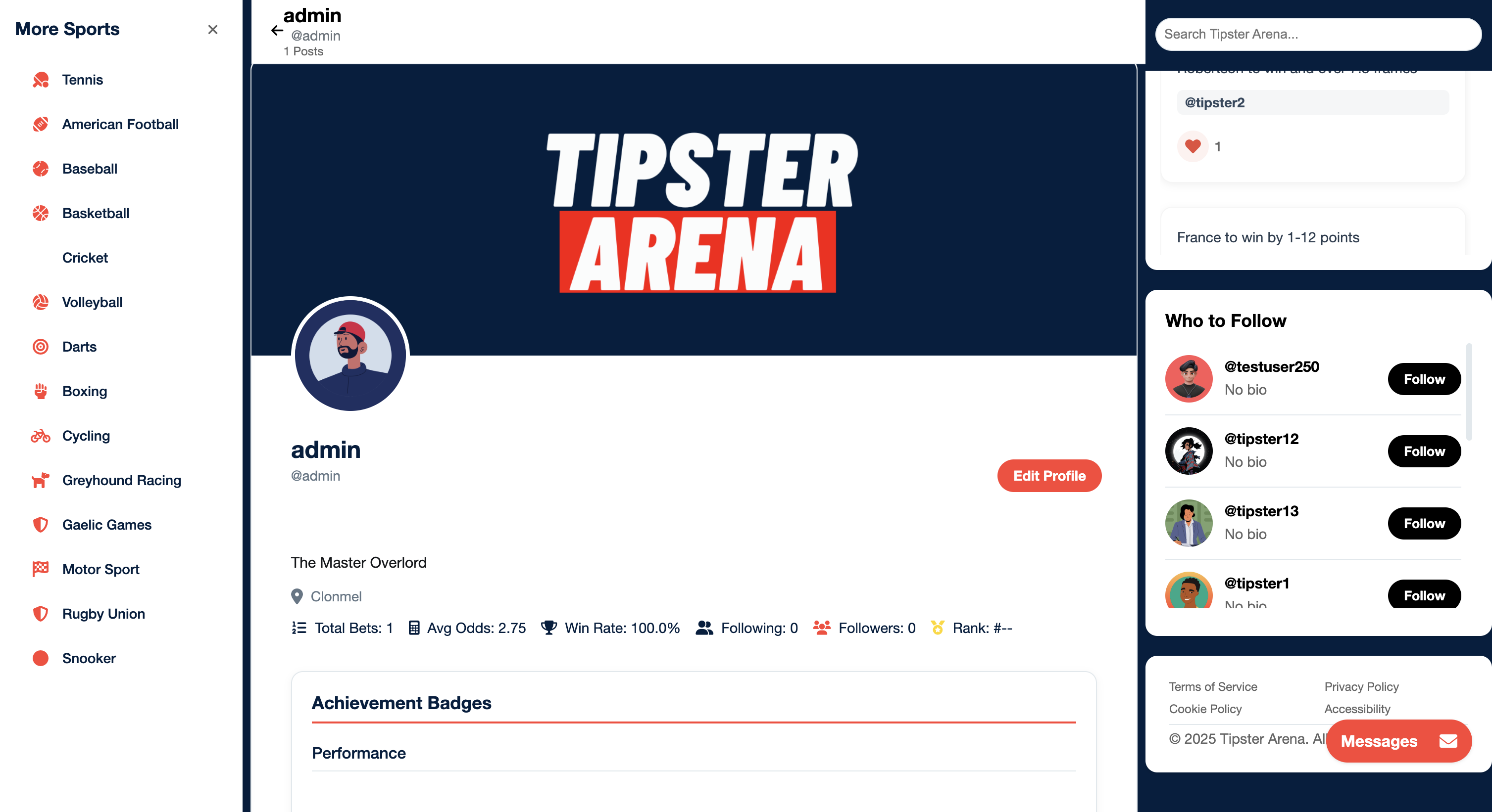 Pro Tipster Performance